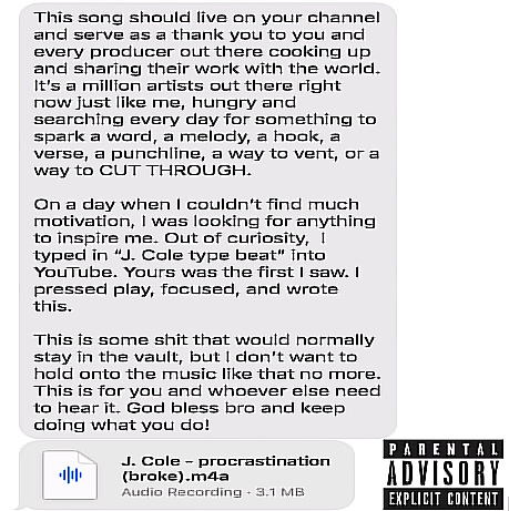 J. Cole – “procrastination” (broke) [Audio]